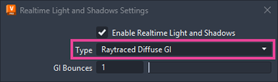 Realtime Light and Shadows Settings