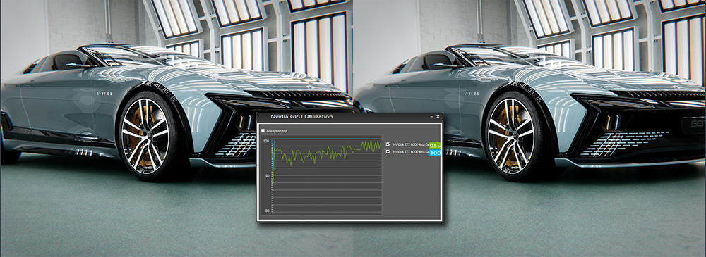 Vulkan render of a car