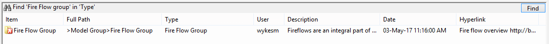 Results window