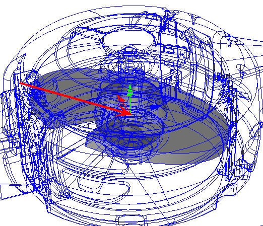 center of nutation