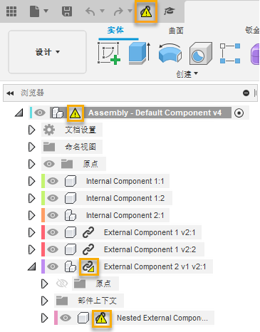 browser - components out-of-date