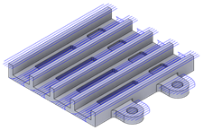 完成的刀具路径