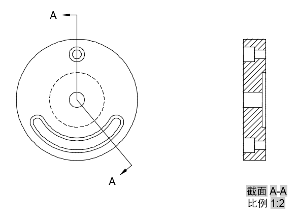旋转剖视图示例