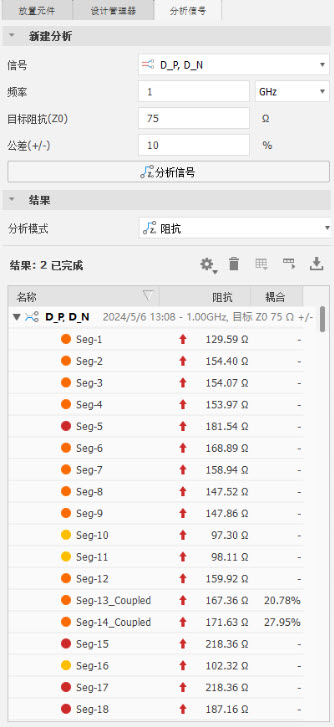 阻抗分析 UI 图像