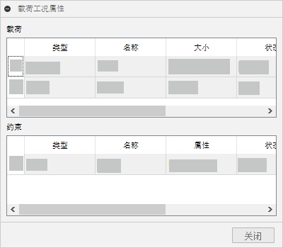 “载荷工况属性”对话框