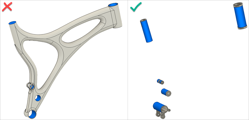要避开的实体 - 外部面