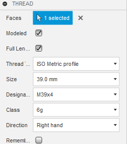 装配螺纹对话框