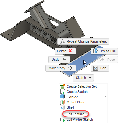 单击“编辑特征”