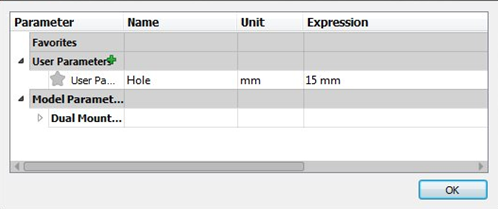 “更改参数”对话框