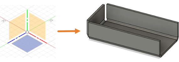 钣金凸缘前后对比