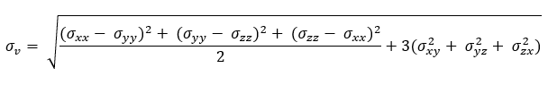 Mises 等效应力方程