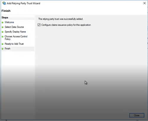 使用 Active Directory 联合身份验证服务 (ADFS) 设置 SSO
