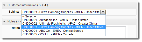 Rozevírací seznam s popisovačem položky jako zobrazenou hodnotou