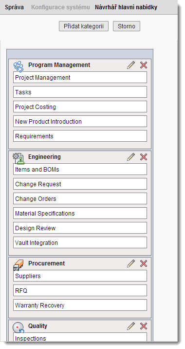 Návrhář hlavní nabídky