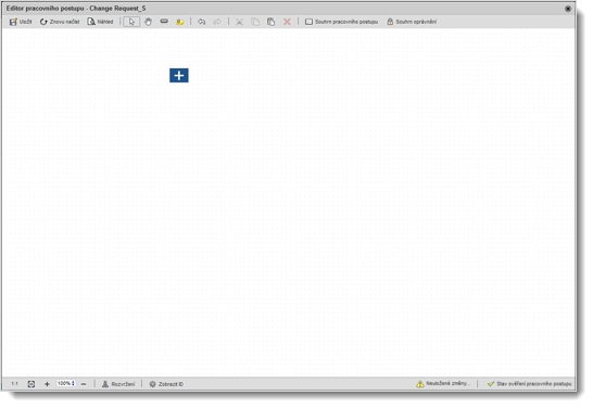 Editor prázdného pracovního postupu