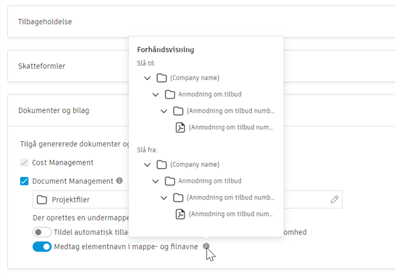 Forkort dokumentnavn
