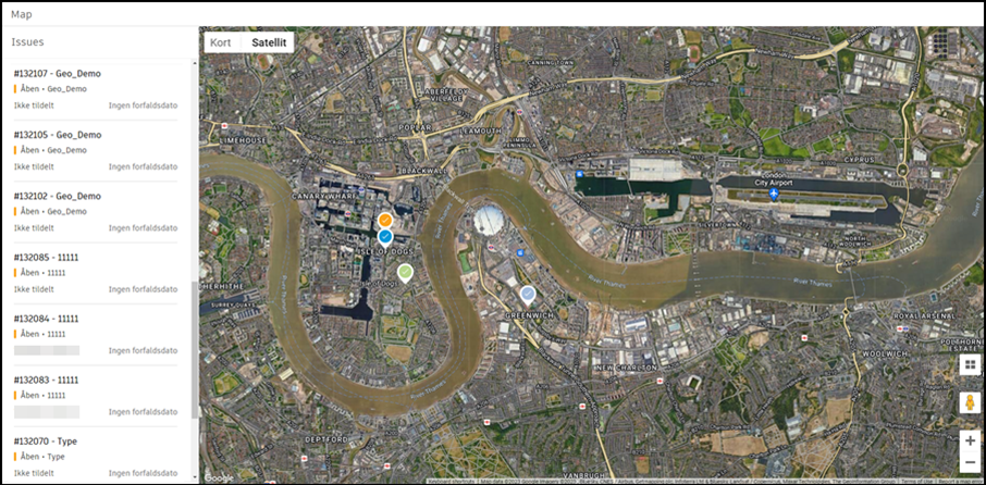 Vis opgaver på kort