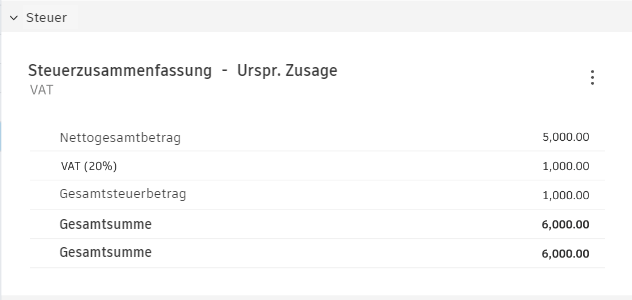 Details zur Steuerübersicht