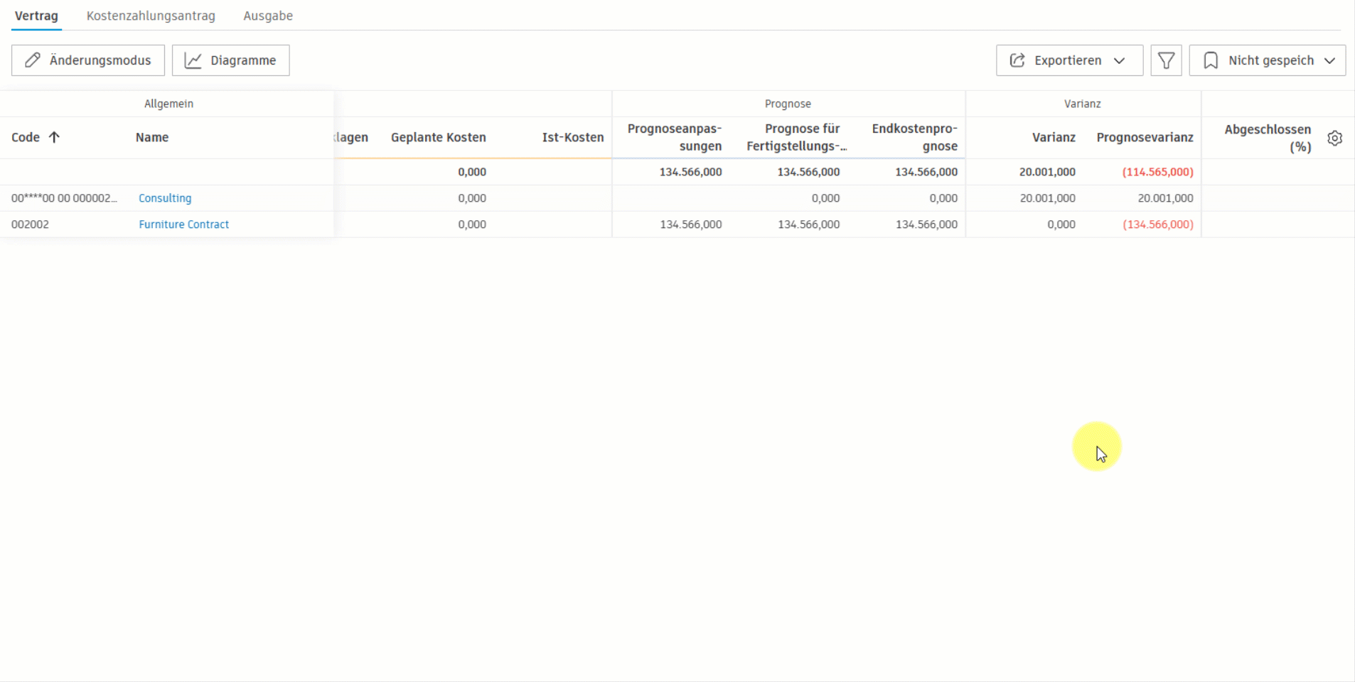 Hinzufügen der Spalte Ablaufdatum des Compliance-Dokuments zur Tabellenansicht