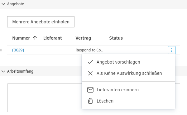 Platzhalter für Kostenpositionen