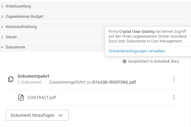 In Autodesk Docs gespeichert