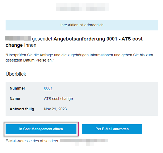 Beispiel für E-Mail-Adresse des Lieferanten