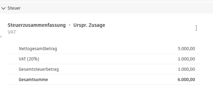 Details zur Steuerübersicht