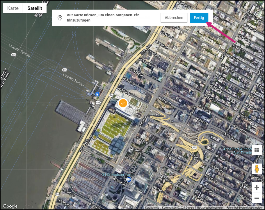 Anzeigen der Position auf der Karte
