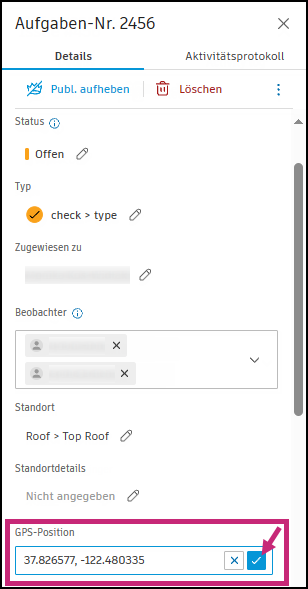 Bearbeiten von GPS im Internet