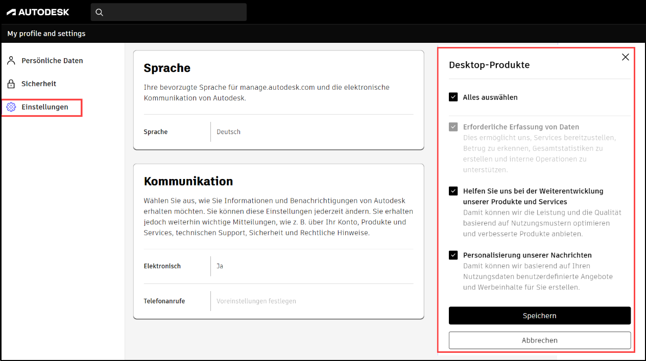 Datenanalysen erfassen