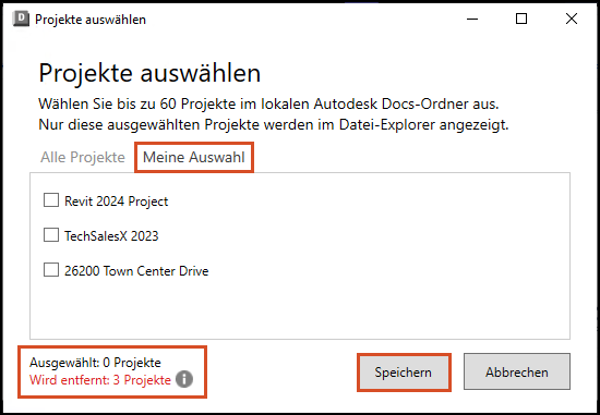 Arbeitsbereich kann nicht geändert werden
