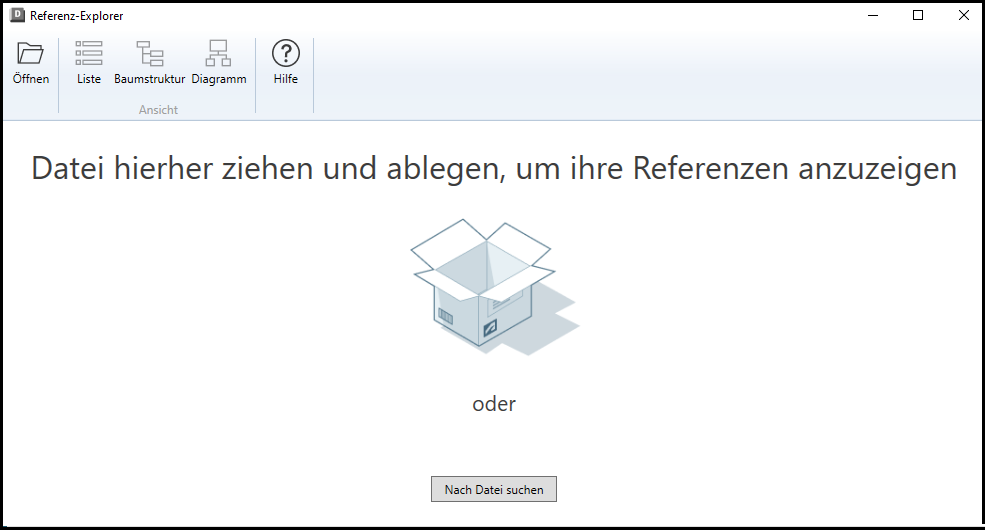 Startseite des Referenz-Explorers