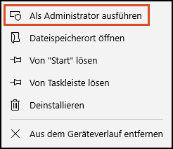 Als Administrator ausführen