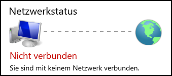 Netzwerk nicht verbunden