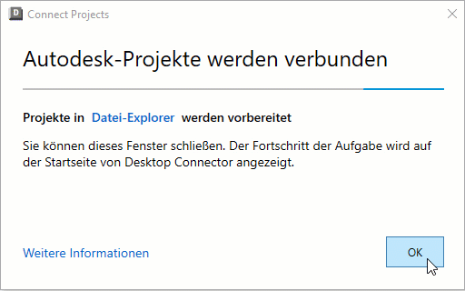 Projekte im Datei-Explorer