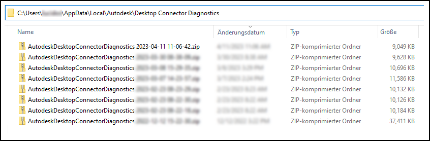 Ordner Diagnoseprotokolle