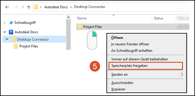 Speicherplatz freigeben