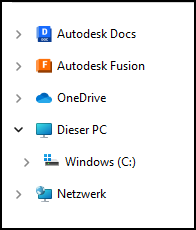 Speicherort von Fusion Connector