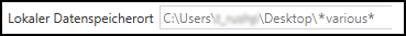 Dateispeicherorte