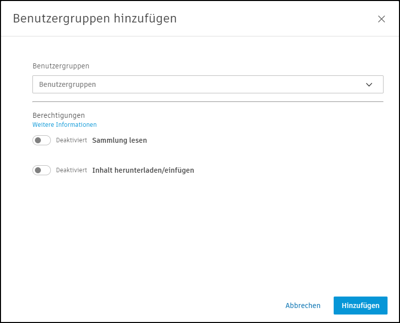Benutzergruppen hinzufügen