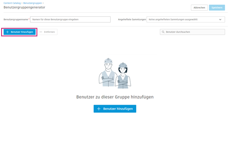 Benutzer hinzufügen