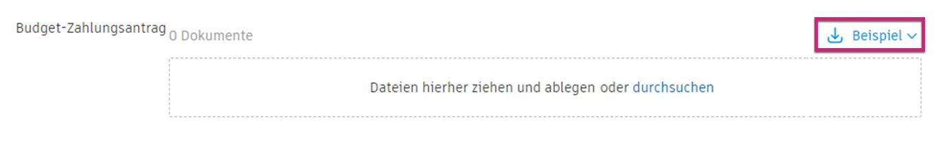 Beispiel für Dokumentvorlagen