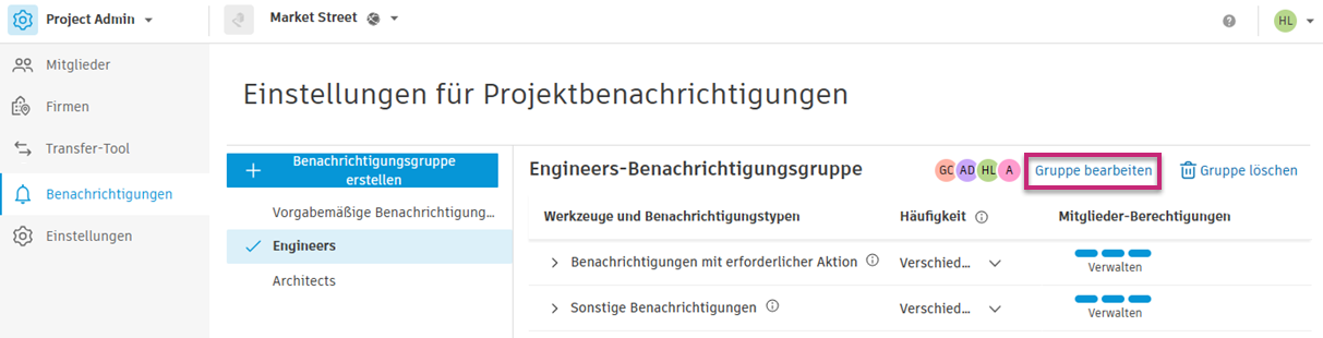Empfänger hinzufügen