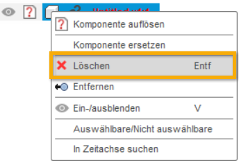 Browser - nicht aufgelöste XRefs löschen
