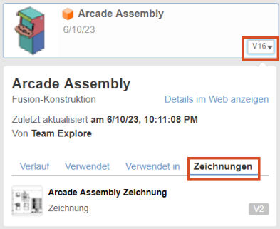 Gruppe Daten > Zeichnungen