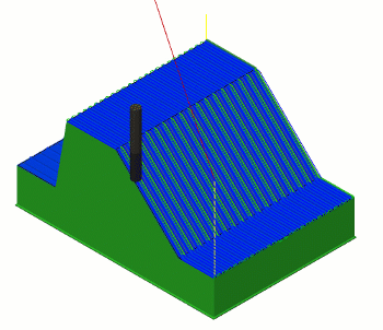 Animation Steigend/stechend fräsen
