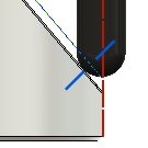 Diagramm Werkzeugkontaktpunkt auf Begrenzung - Deaktiviert