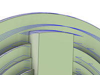 Zylindrisches Bauteil für den Vergleich