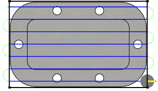 Diagramm Rohteilversatz 0 mm