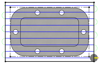 Diagramm Rohteilversatz 10 mm